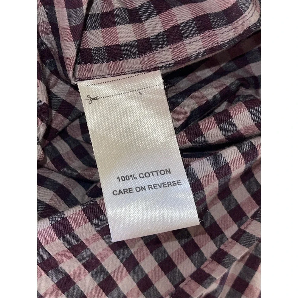 Billy Reid Standard Shirt Men XXL Gingham Check Long Sleeve Button Down - Picture 7 of 7